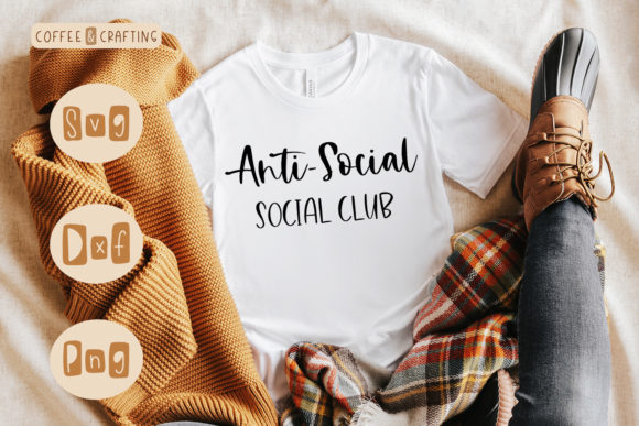 Anti-social Social Club SVG Graphics for Crafts