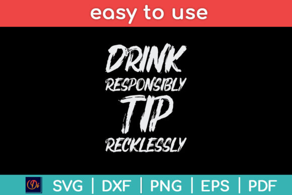 Drink Responsibly Tip Recklessly Funny Embroidery Review
