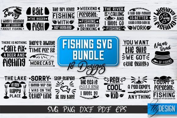 Fishing SVG Father's Day Bundle V. 2: A Designer's Review for Crafts and Graphics