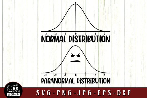Paranormal Distribution, Funny Halloween Graphics for Crafts