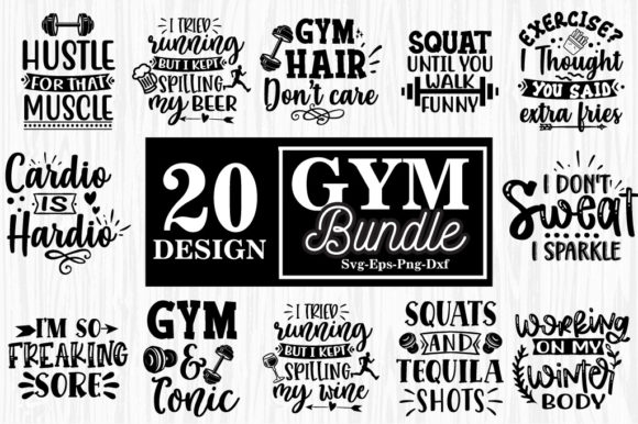 Workout Bundle: Premium Graphics for Crafts & Content Publishing